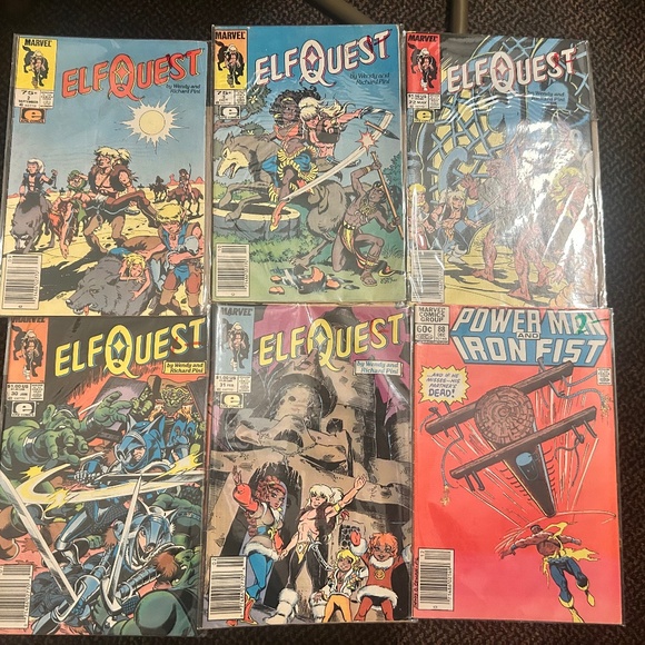 Vintage Comic Book Lot of 6: ElfQuest & Power Man Lot (5 ElfQuest, 1 Power Man) - Picture 1 of 7